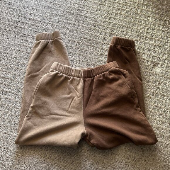 Hollister Brown Tan Ultra High Rise Sweatpants Womens Size Small S Tapered Leg - Picture 1 of 5